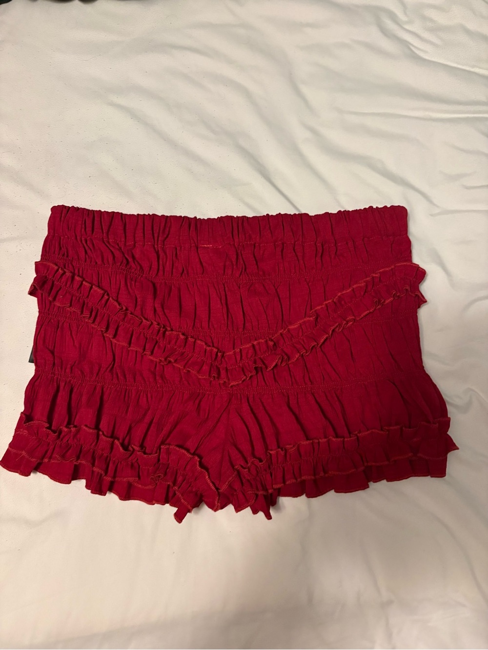 Women’s Red Ruffle Bloomers - Picture 3 of 3